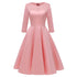 Gorgeous Women's Big Swing Lace Party Dress #Lace #Long Sleeve
